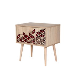 Hanah Home Mesita de Noche Moderna y Elegante Roble Sonoma